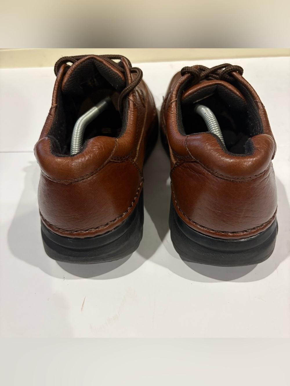 Nunn Bush Men’s 11.5 M Brown Genuine Leather Comfort Gel Oxford Shoes 83890 - Picture 7 of 11